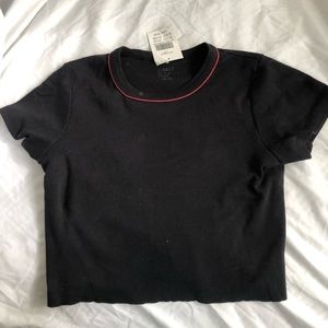 brandy melville / john galt crop top t shirt NWT